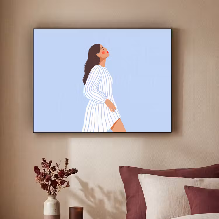 Art Frame - Vrouw - Profiel - Rust - Modern - Illustratie — 2