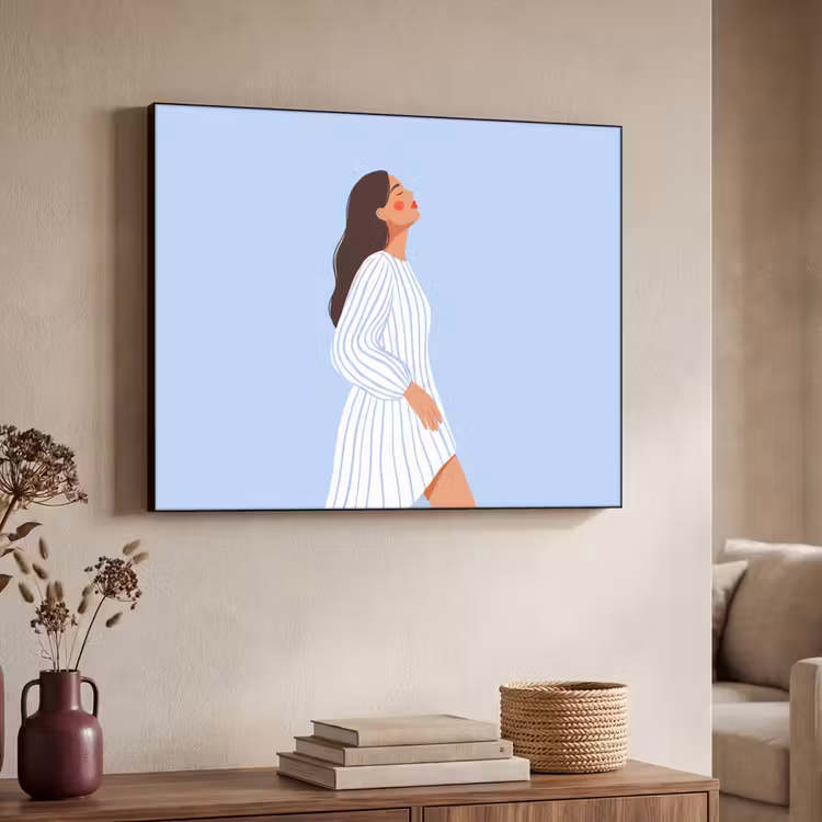 Art Frame - Vrouw - Profiel - Rust - Modern - Illustratie — 4