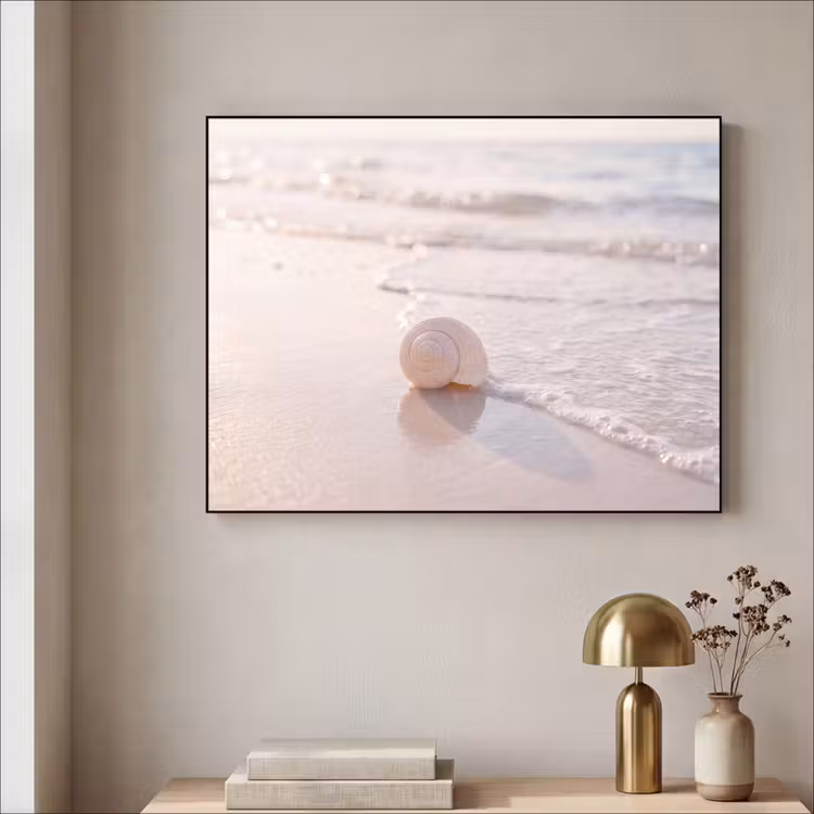 Art Frame - Zeeschelp - Strand - Zee - Natuur - Beige — 3