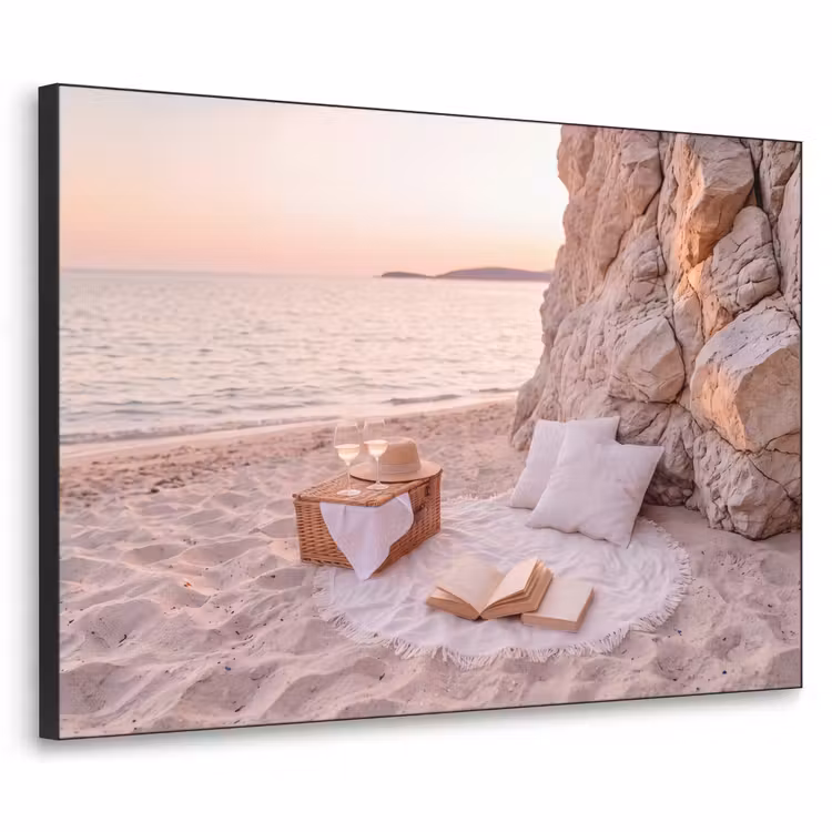 Art Frame - Strand - Picknick - Zonsondergang - Zomer - Natuur — 1