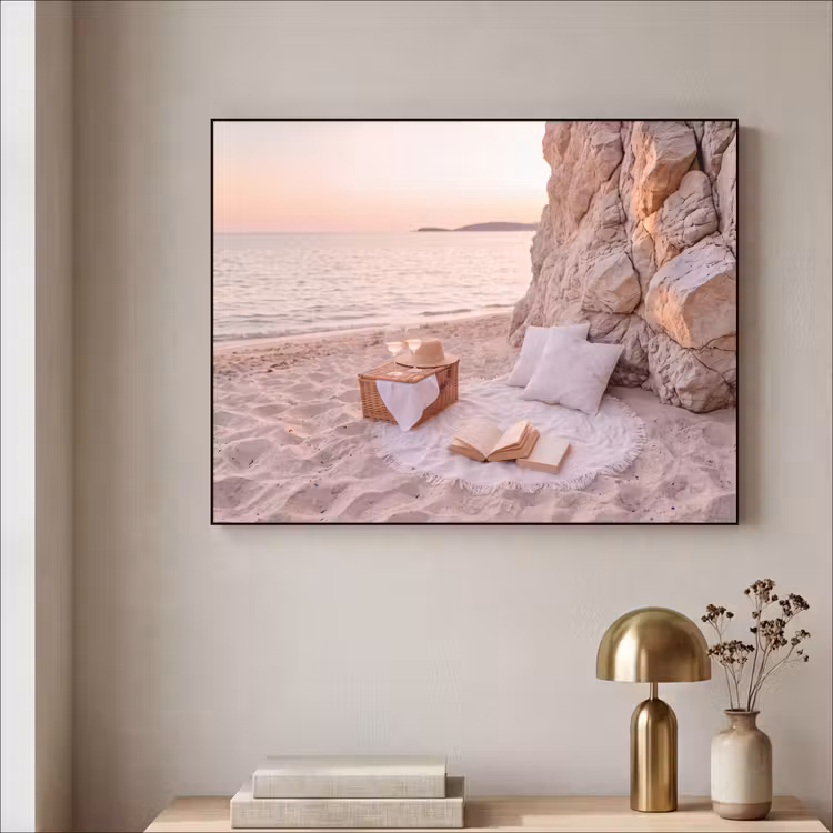 Art Frame - Strand - Picknick - Zonsondergang - Zomer - Natuur — 3