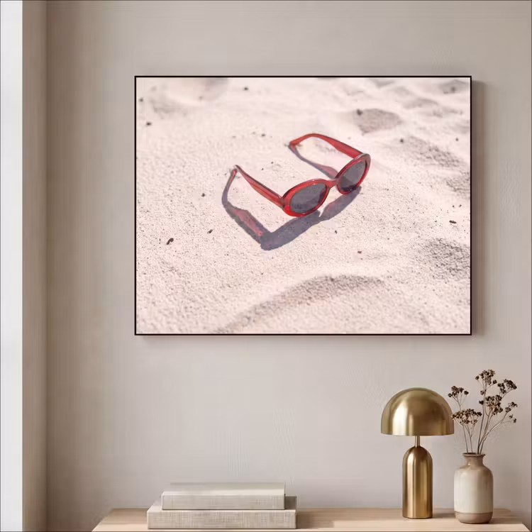 Art Frame - Zonnebril - Strand - Vakantie - Rood — 3