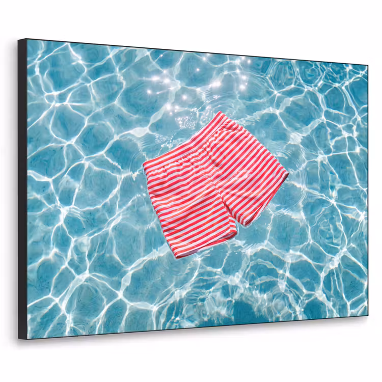 Art Frame - Zwemkleding - Gestreept - Water - Zomer - Rood-wit — 1