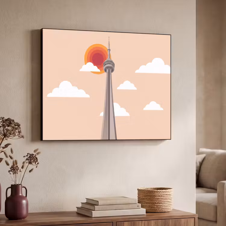 Art Frame - Stad - Gebouw - Architectuur - Retro - Oranje — 4