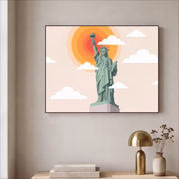 Art Frame - Vrijheidsbeeld - New York - Zon - Modern — 3