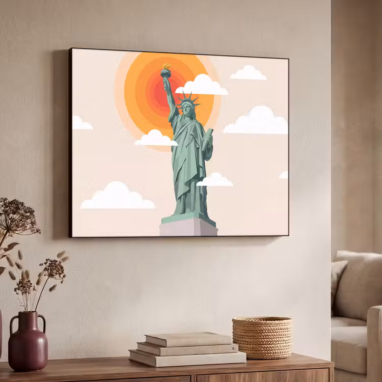 Art Frame - Vrijheidsbeeld - New York - Zon - Modern — 4