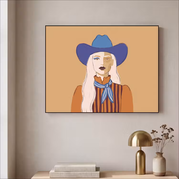 Art Frame - Vrouw - Portret - Abstract - Kleurrijk - Modern — 3