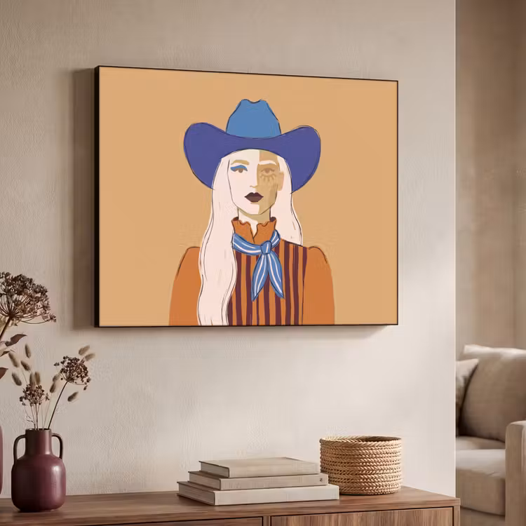 Art Frame - Vrouw - Portret - Abstract - Kleurrijk - Modern — 4
