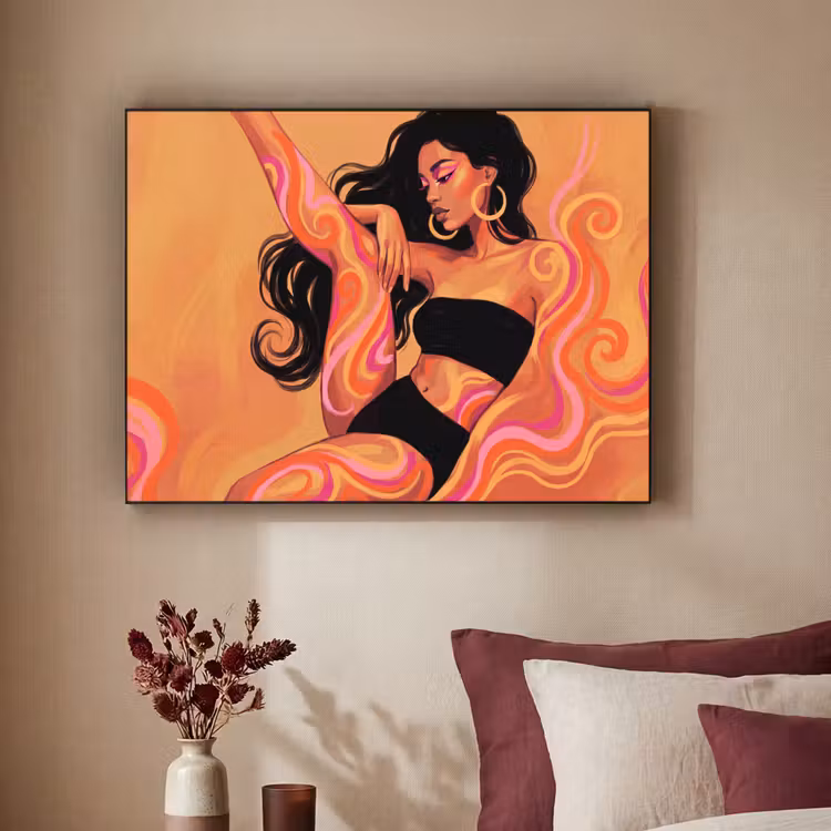 Art Frame - Vrouw - Portret - Abstract - Modern - Kleurrijk — 2