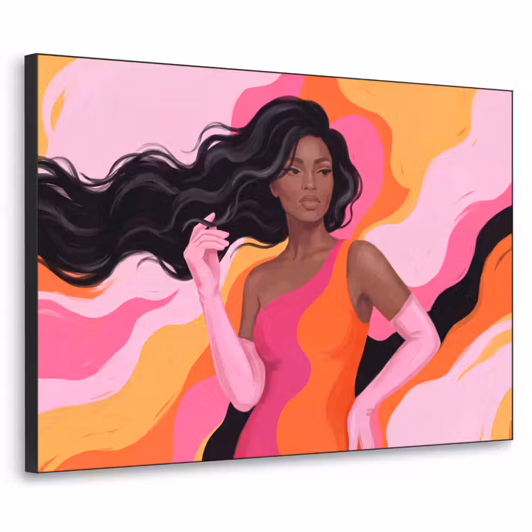 Art Frame - Vrouw - Portret - Kleurrijk - Modern - Kunst — 1