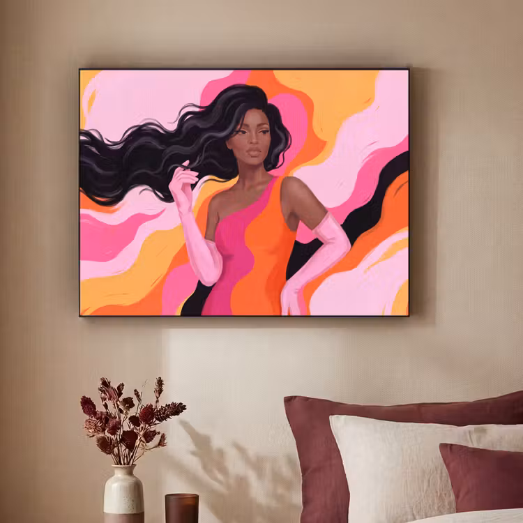 Art Frame - Vrouw - Portret - Kleurrijk - Modern - Kunst — 2