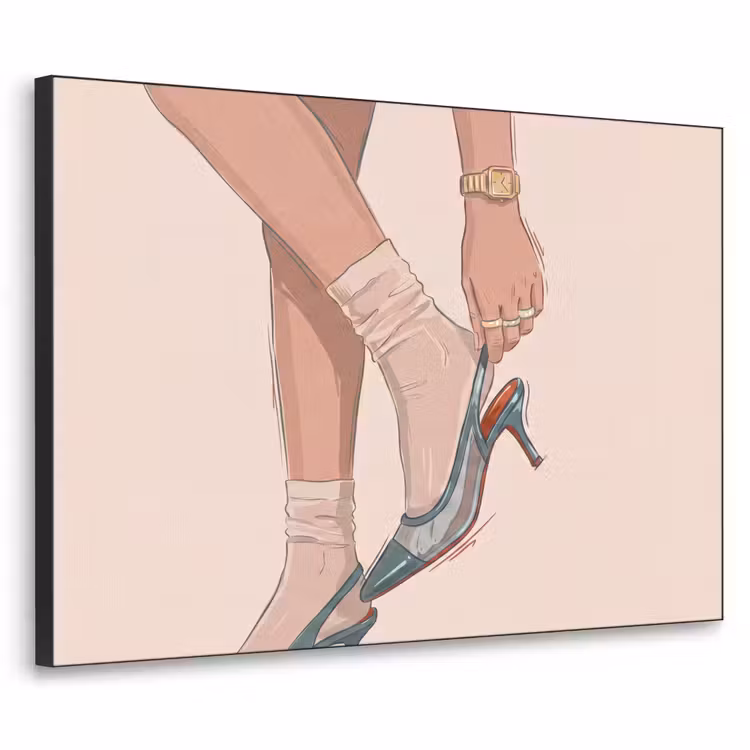 Art Frame - Vrouw - Schoen - Mode - Lifestyle - Groen — 1