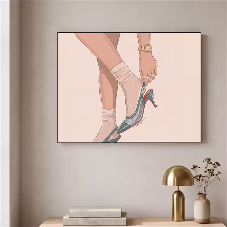 Art Frame - Vrouw - Schoen - Mode - Lifestyle - Groen — 3