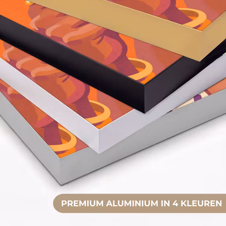 Art Frame - Vrouw - Champagne - Feest - Modern - Oranje — 5