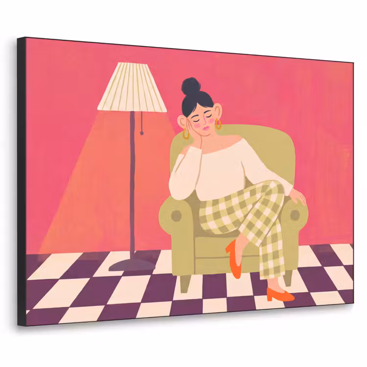 Art Frame - Vrouw - Rust - Interieur - Modern - Kunst — 1