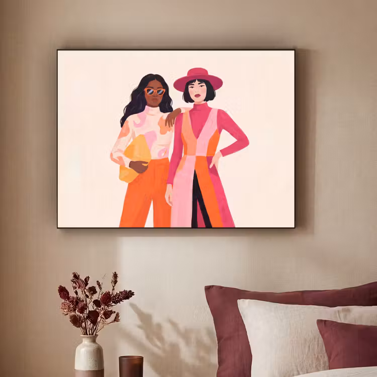 Art Frame - Vrouw - Twee - Mode - Abstract - Kleurrijk — 2