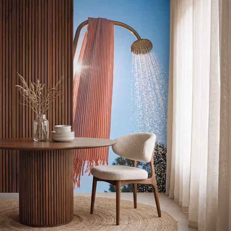 Behang - Douche - Water - Zomer - Blauw — 4