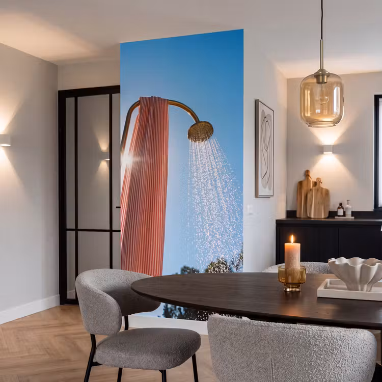 Behang - Douche - Water - Zomer - Blauw — 5