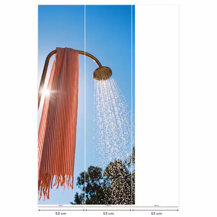 Behang - Douche - Water - Zomer - Blauw — 6