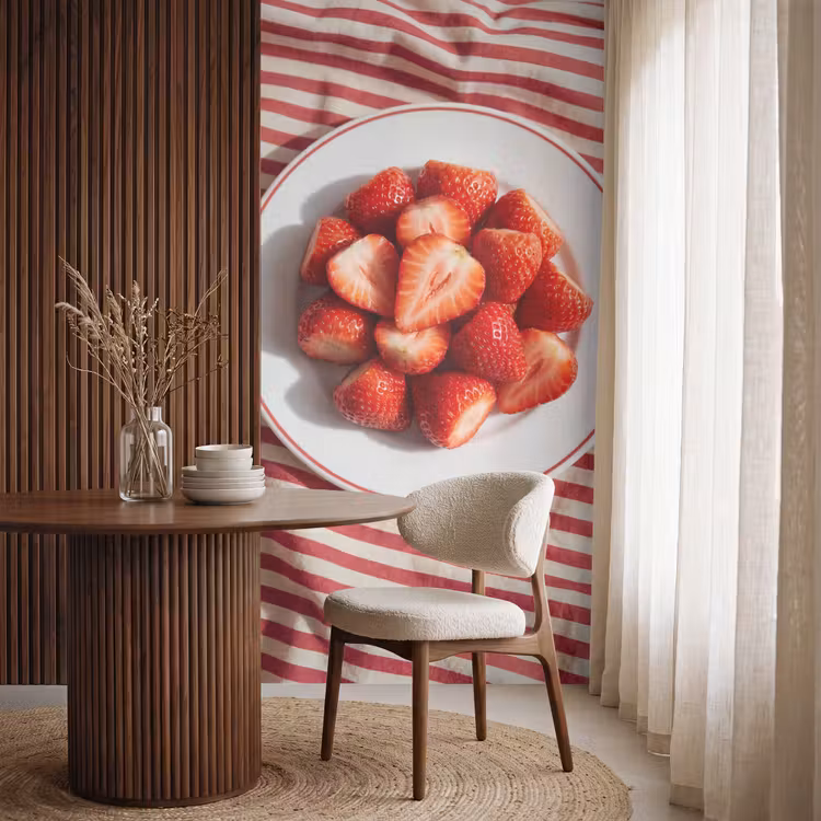 Behang - Eten - Aardbeien - Fruit - Zomer - Rood — 4