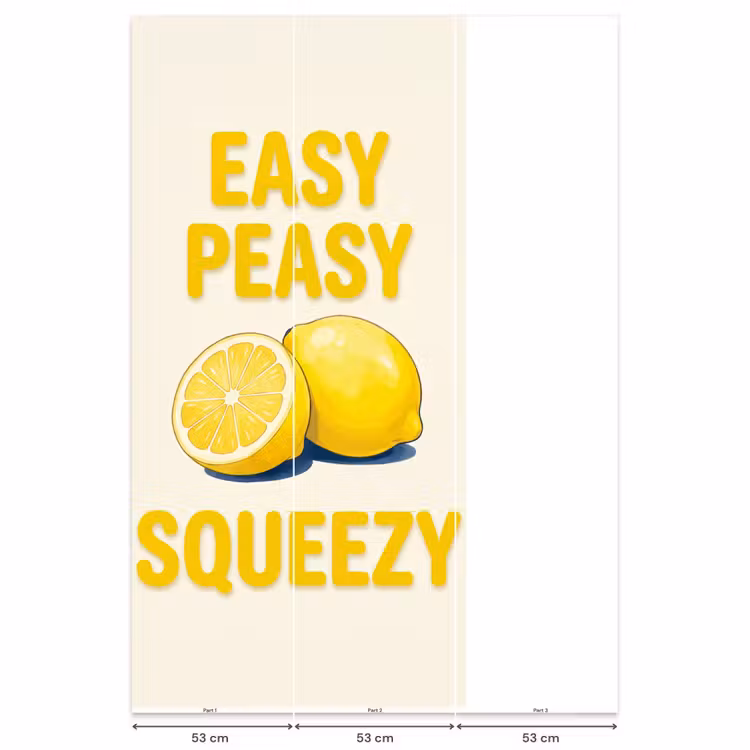 Behang - Eten - Citroenen - Keuken - Illustratie - Geel — 6