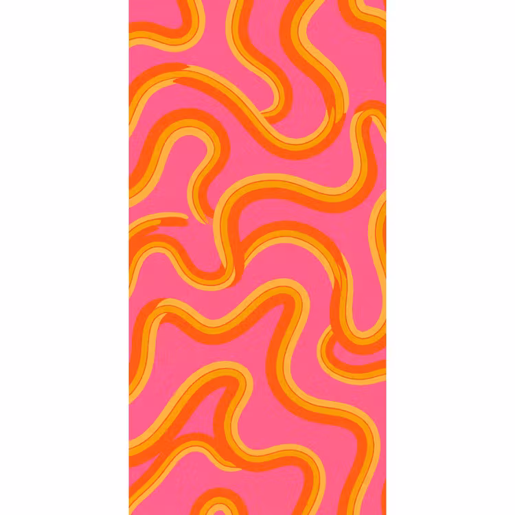 Behang - Abstract - Golvende lijnen - Modern - Kleurrijk — 2