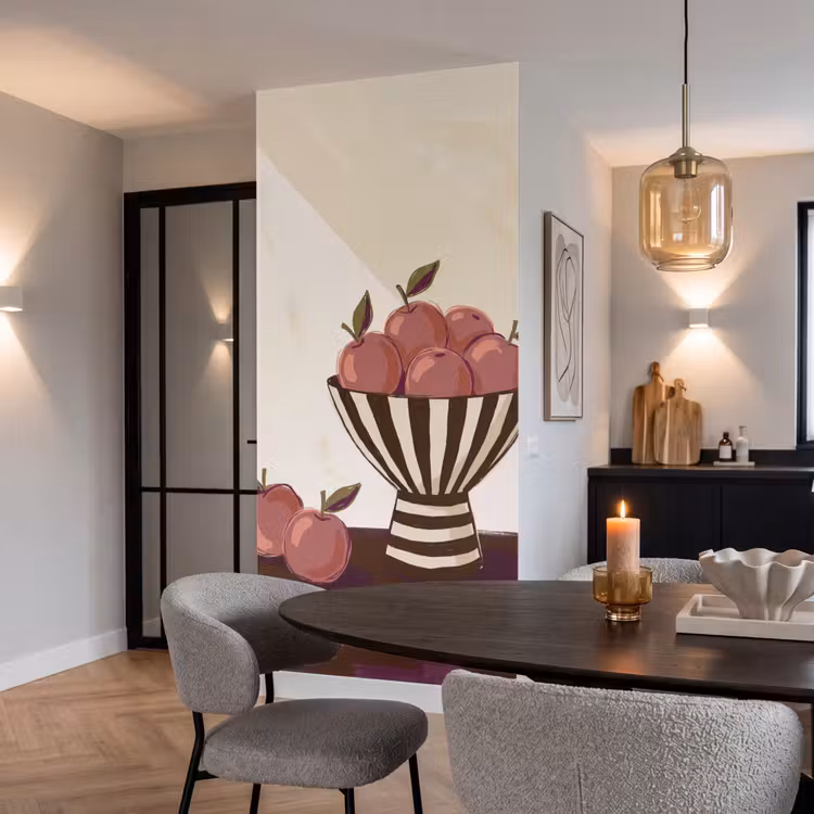 Behang - Eten - Schaal - Stilleven - Modern - Rood — 5