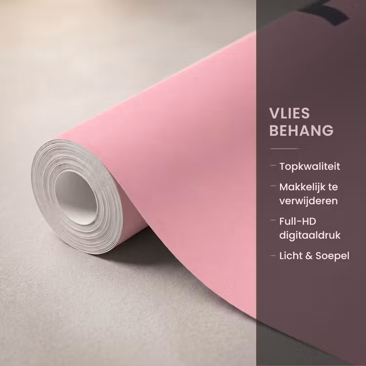 Behang - Eiffeltoren - Parijs - Architectuur - Minimalistisch - Roze — 3