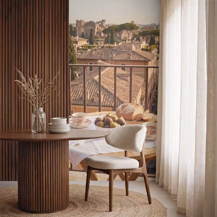 Behang - Eten - Ontbijt - Balkon - Stad - Zonsopgang — 4
