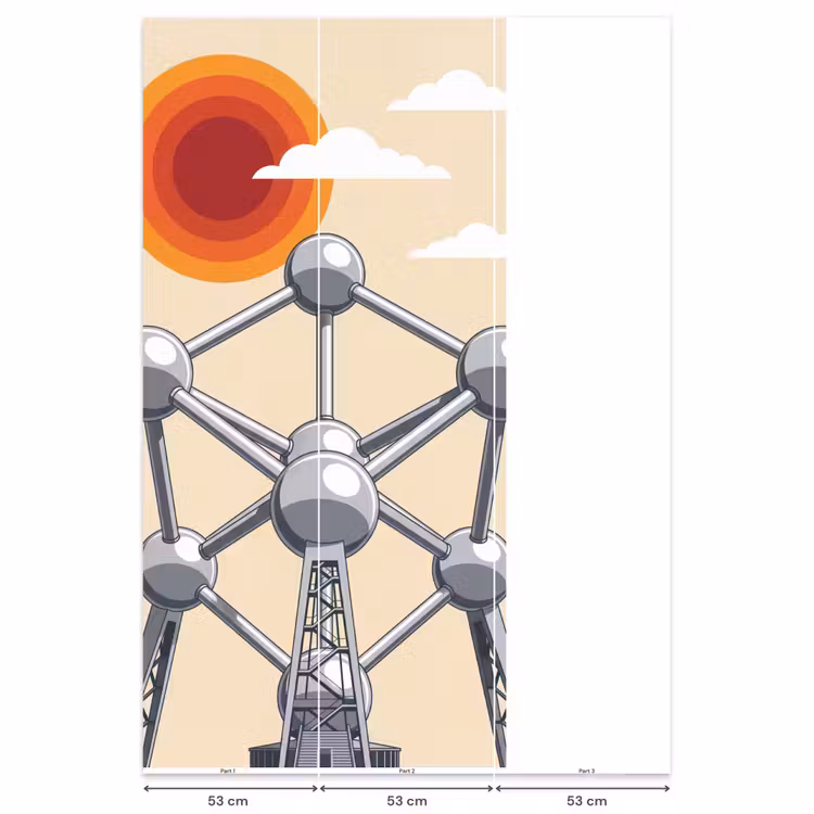 Behang - Architectuur - Geometrie - Stad - Modern - Grijs — 6