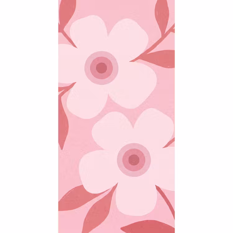 Behang - Bloemen - Abstract - Modern - Roze - Natuur — 2