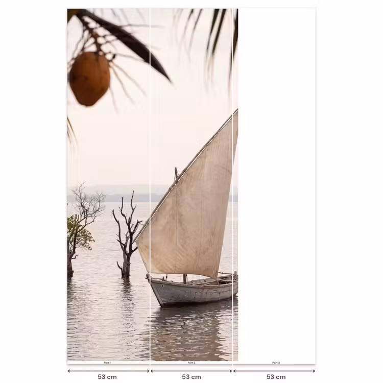 Behang - Boot - Zeil - Water - Tropisch - Natuur — 6