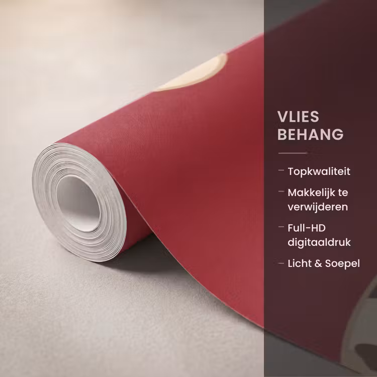Behang - Dieren - Luipaard - Abstract - Rood - Modern — 3