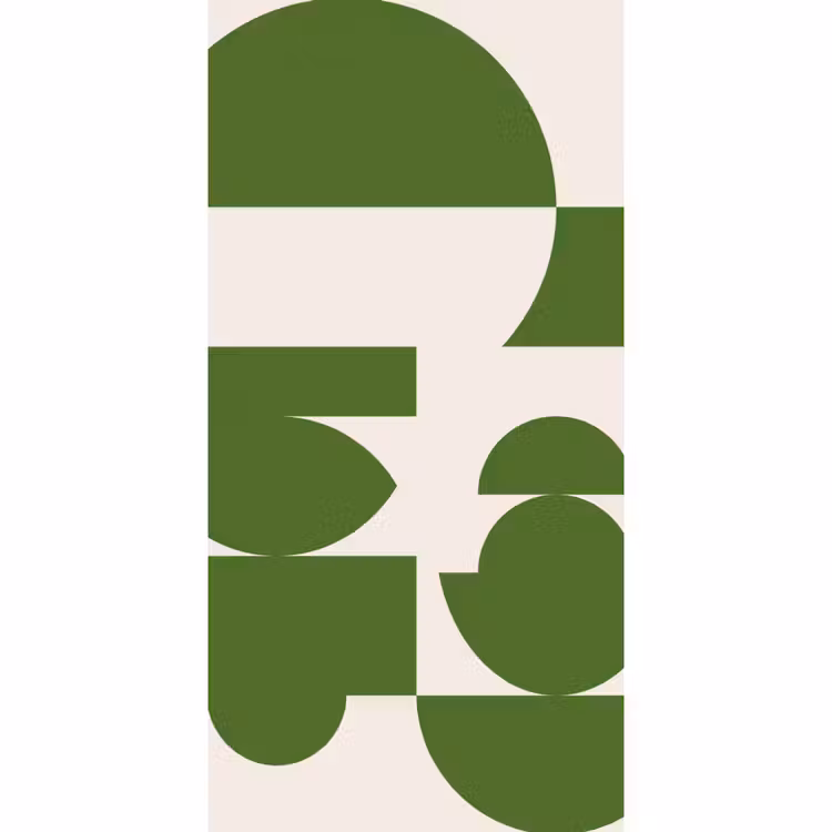Behang - Abstract - Geometrie - Modern - Groen - Wit — 2
