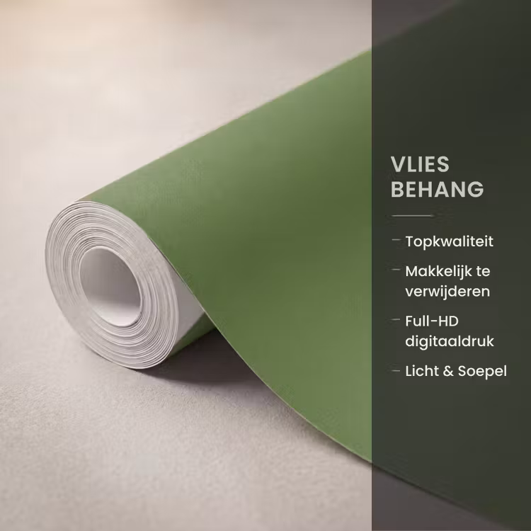 Behang - Abstract - Geometrie - Modern - Groen - Wit — 3