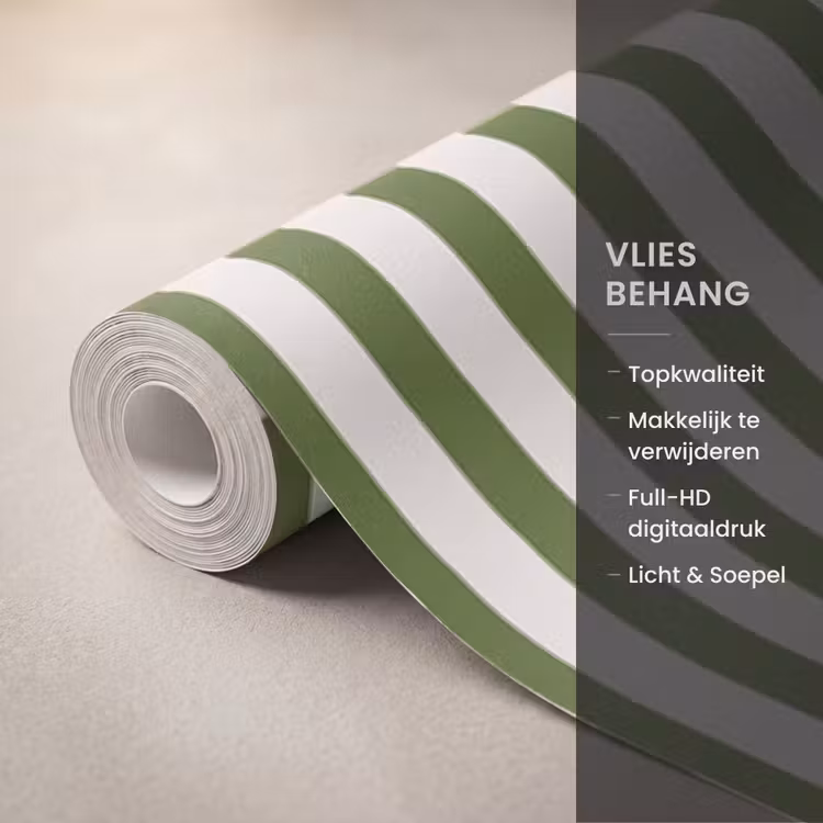 Behang - Abstract - Oog - Strepen - Modern - Groen — 3