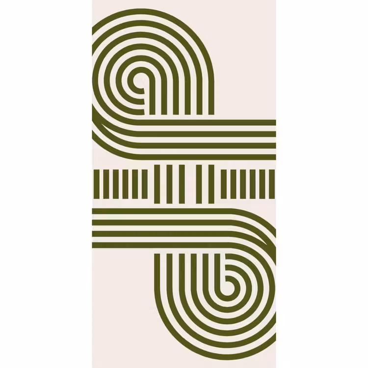 Behang - Abstract - Vormen - Modern - Groen — 2