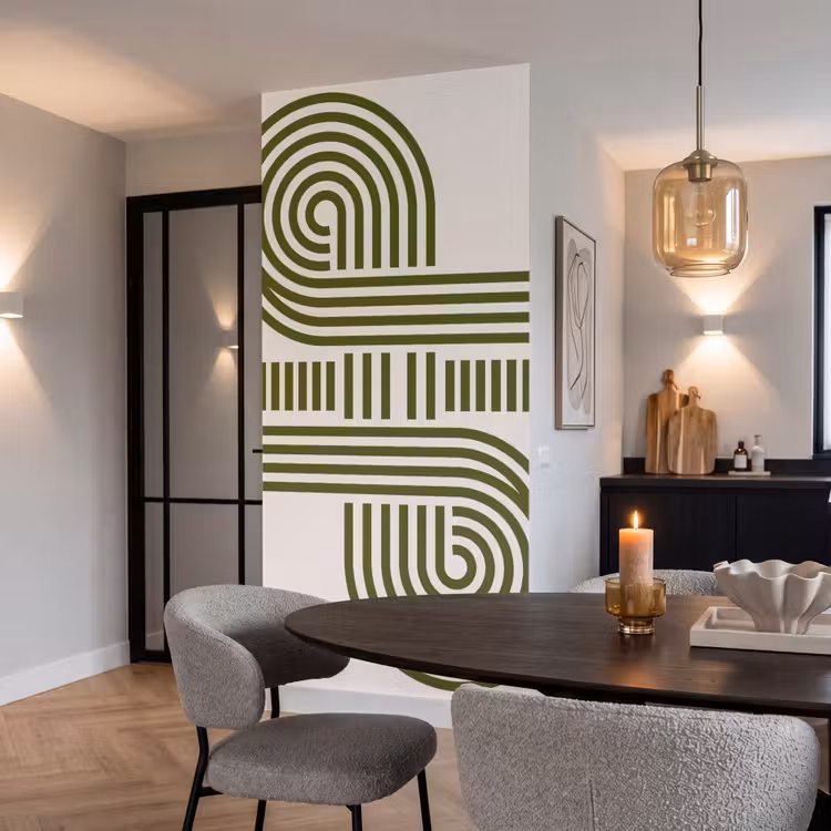 Behang - Abstract - Vormen - Modern - Groen — 5