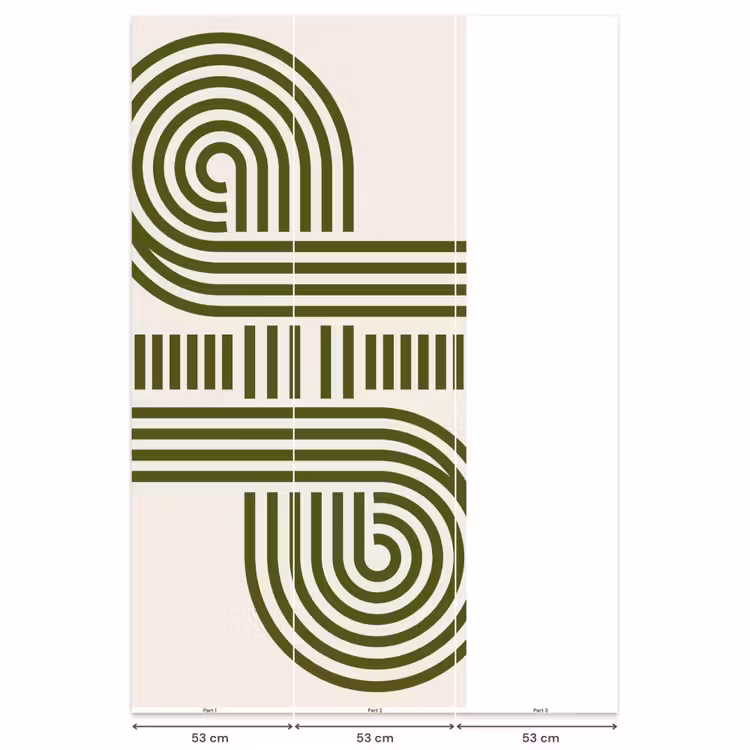 Behang - Abstract - Vormen - Modern - Groen — 6