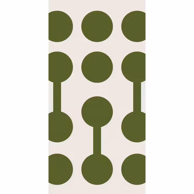Behang - Cirkels - Geometrisch - Abstract - Modern - Groen — 2