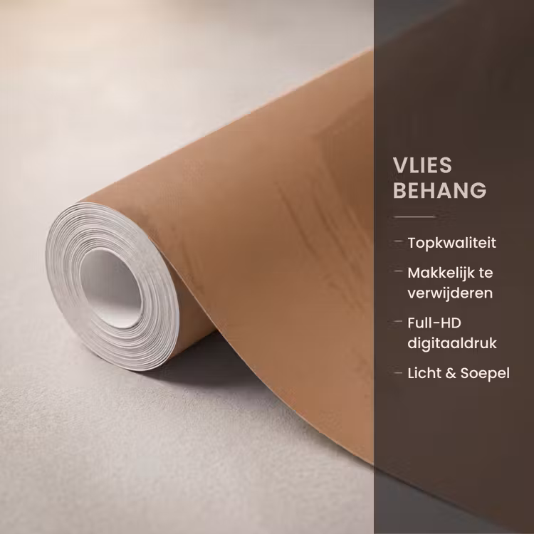 Behang - Dieren - Zeepaardje - Abstract - Bruin - Strepen — 3