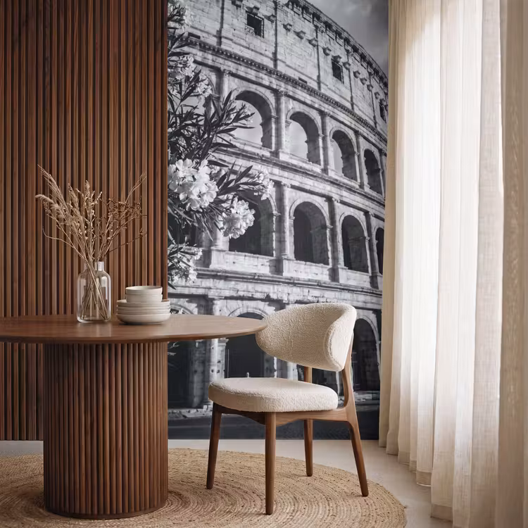 Behang - Architectuur - Colosseum - Rome - Historisch - Zwart-wit — 4