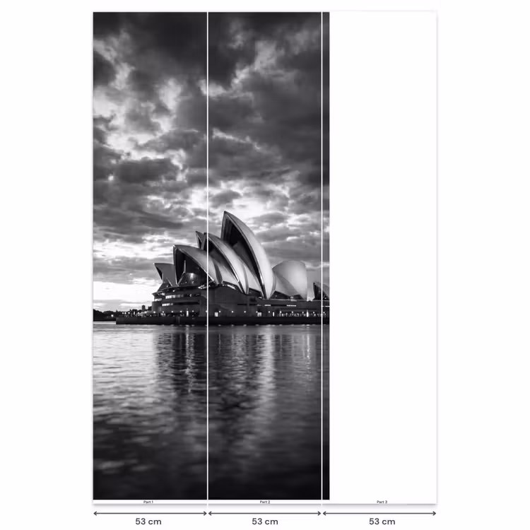 Behang - Architectuur - Water - Stad - Modern - Zwart-wit — 6