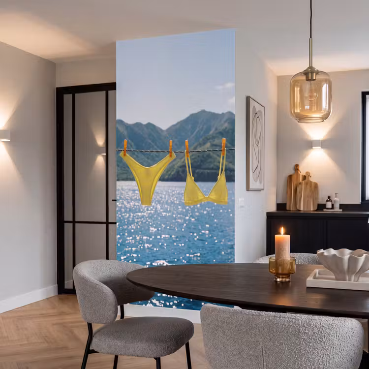 Behang - Badmode - Bikini - Zee - Bergen - Geel — 5