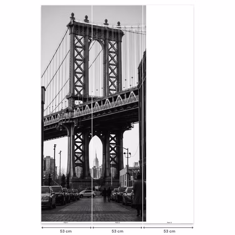 Behang - Brug - Stad - Architectuur - Modern - Zwart-wit — 6