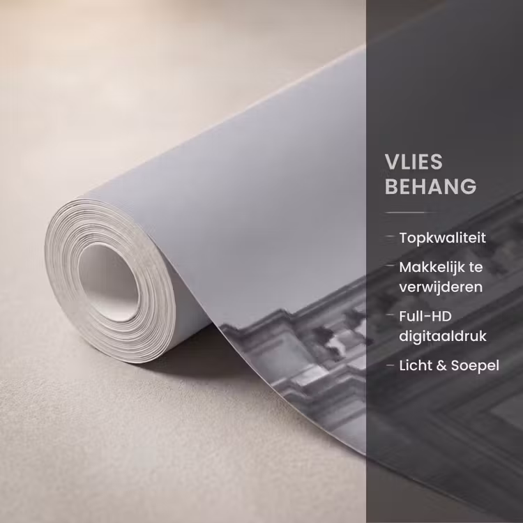 Behang - Fontein - Beelden - Architectuur - Zwart-wit — 3