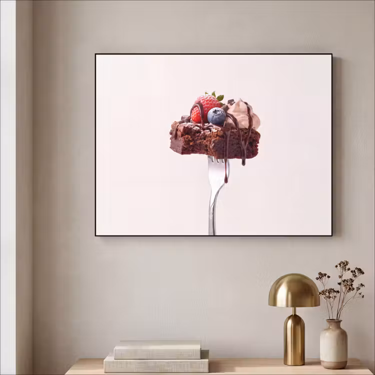Art Frame - Vork - brownie - aardbei — 3