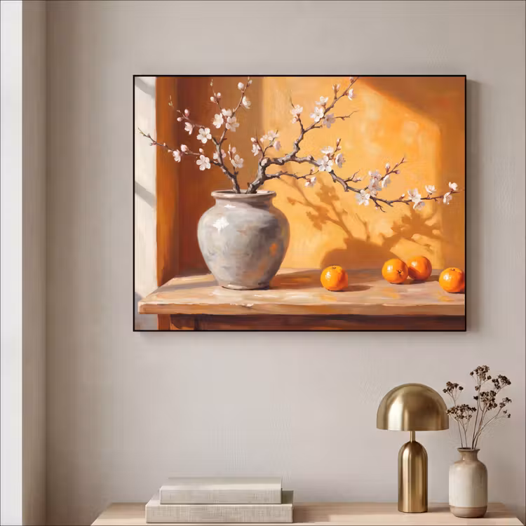 Art Frame - Witte bloemen - Stilleven — 3