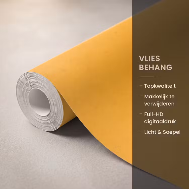 Behang - Bloemen - Botanisch - Geel — 3