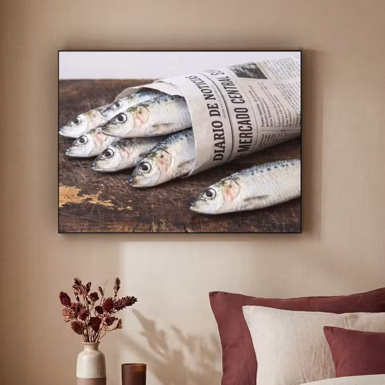 Art Frame - Sardientje - krant - snijplank — 2